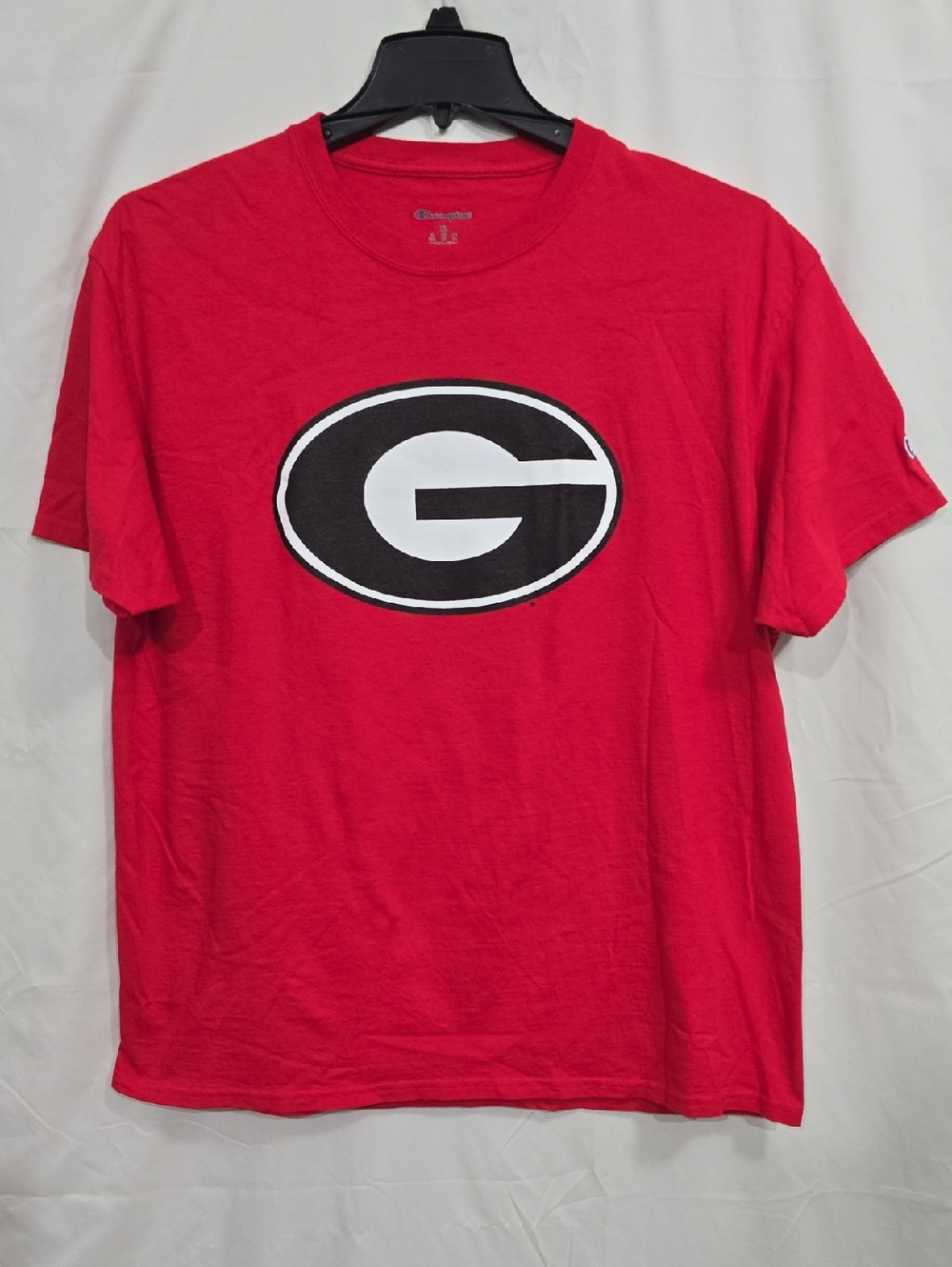 Champion Unisex XL Georgia Bulldogs SEC Red Front and Back Graphics